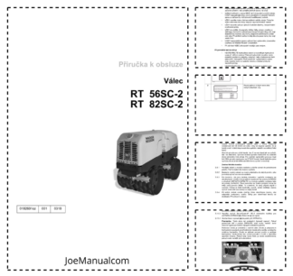 Wacker Neuson RT 56SC-2 82SC-2 Roller Operators Manual v001 CZ