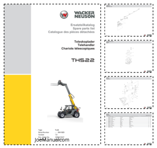 Wacker Neuson TH522 Telehandler Parts Catalog SN -3041820 v1.0 DE EN FR