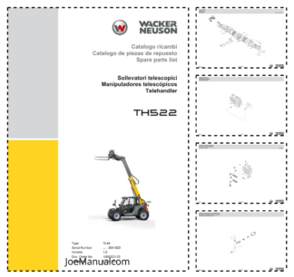 Wacker Neuson TH522 Telehandler Parts Catalog SN -3041820 v1.0 IT ES EN