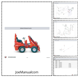 Weidemann 1030CX20 Wheel Loader Parts Catalog DE
