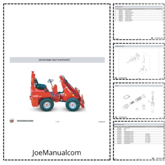 Weidemann 1030CX20 Wheel Loader Parts Catalog RU