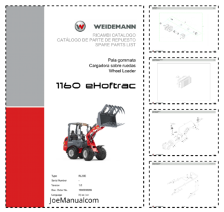 Weidemann 1060 eHoftrac Wheel Loader Parts Catalog v1.0 IT ES EN