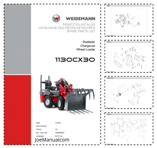 Weidemann 1130CX30 Wheel Loader Parts Catalog v1.0 DE FR EN