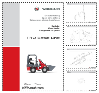Weidemann 1140 Basic Line Wheel Loader Parts Catalog SN -3057613 v1.0 DE EN FR