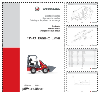 Weidemann 1140 Basic Line Wheel Loader Parts Catalog SN 3057614- v1.0 DE EN FR