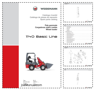 Weidemann 1140 Basic Line Wheel Loader Parts Catalog SN 3057614- v1.0 IT ES EN