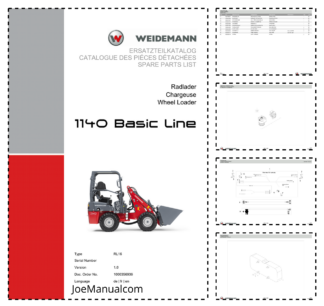 Weidemann 1140 Basic Line Wheel Loader Parts Catalog v1.0 DE FR EN