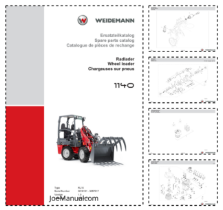 Weidemann 1140 Wheel Loader Parts Catalog SN 3018101-3057617 v1.0 DE EN FR