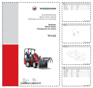 Weidemann 1140 Wheel Loader Parts Catalog SN 3057622- v1.0 DE EN FR