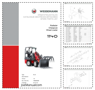 Weidemann 1140 Wheel Loader Parts Catalog v1.0 DE FR EN
