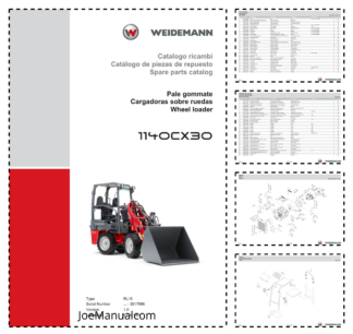 Weidemann 1140CX30 Wheel Loader Parts Catalog SN -3017996 v1.0 IT ES EN