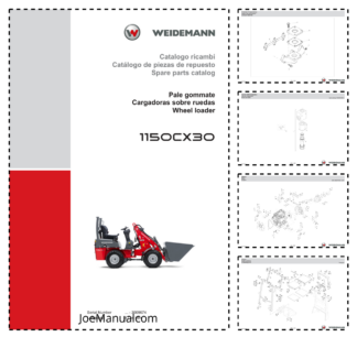 Weidemann 1150CX30 Wheel Loader Parts Catalog SN -3009674 IT ES EN