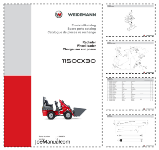 Weidemann 1150CX30 Wheel Loader Parts Catalog SN -3009674 v1.0 DE EN FR