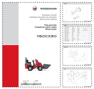 Weidemann 1150CX30 Wheel Loader Parts Catalog SN -3009674 v1.0 IT ES EN