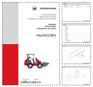 Weidemann 1160CC30 Wheel Loader Parts Catalog SN -3018022 v1.0 DE EN FR