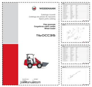 Weidemann 1160CC35 Wheel Loader Parts Catalog SN -3018022 v1.0 IT ES EN