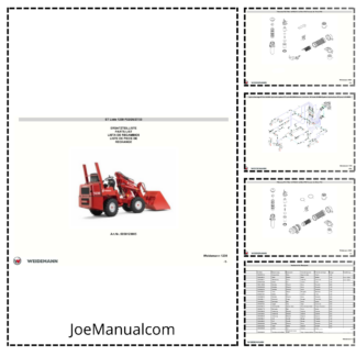 Weidemann 1230 P22 P26 P27 P33 Wheel Loader Parts Catalog