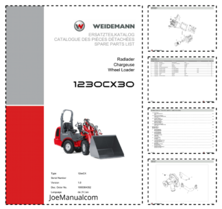 Weidemann 1230CX30 Wheel Loader Parts Catalog 1.0 DE FR EN