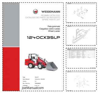 Weidemann 1240CX35LP Wheel Loader Parts Catalog v1.0 SN -3040066 IT ES EN