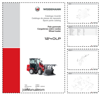 Weidemann 1240LP Wheel Loader Parts Catalog SN 3040067-3075545 v1.0 IT ES EN