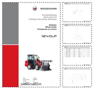 Weidemann 1240LP Wheel Loader Parts Catalog v1.0 SN 3040067- DE EN FR