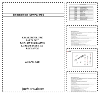 Weidemann 1250 P33 DBE Wheel Loader Parts Catalog