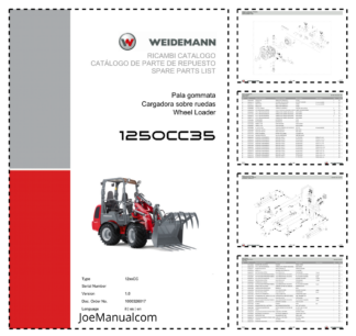 Weidemann 1250CC35 Wheel Loader Parts Catalog v1.0 IT ES EN