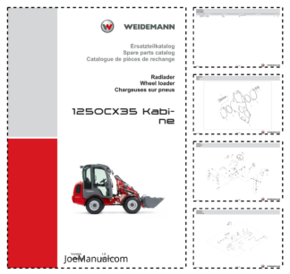 Weidemann 1250CX35 Kabine Wheel Loader Parts Catalog v1.0 DE EN FR