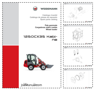 Weidemann 1250CX35 Kabine Wheel Loader Parts Catalog v1.0 IT ES EN