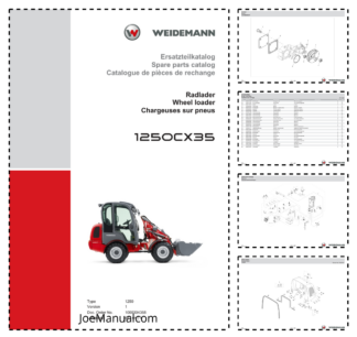 Weidemann 1250CX35 Wheel Loader Parts Catalog DE EN FR