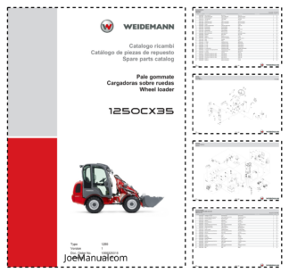 Weidemann 1250CX35 Wheel Loader Parts Catalog IT ES EN