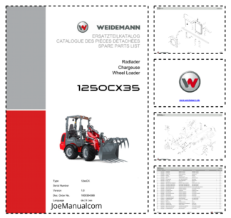 Weidemann 1250CX35 Wheel Loader Parts Catalog v1.0 DE FR EN