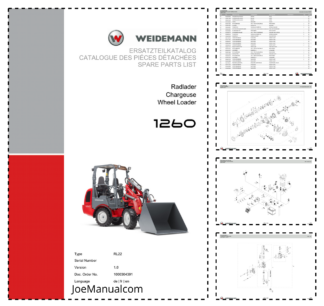 Weidemann 1260 Wheel Loader Parts Catalog v1.0 DE FR EN