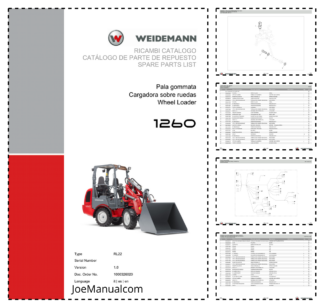 Weidemann 1260 Wheel Loader Parts Catalog v1.0 IT ES EN 2016