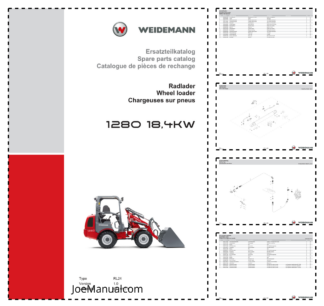 Weidemann 1280 18,4KW Wheel Loader Parts Catalog v1.0 DE EN FR 2022