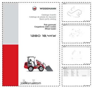 Weidemann 1280 18,4KW Wheel Loader Parts Catalog v1.0 IT ES EN 2023