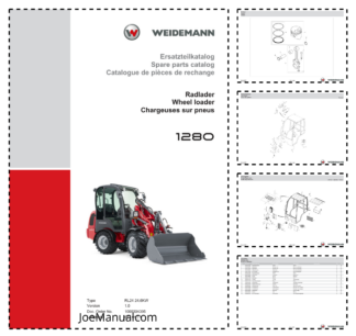 Weidemann 1280 Wheel Loader Parts Catalog v1.0 DE EN FR