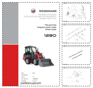 Weidemann 1280 Wheel Loader Parts Catalog v1.0 DE FR EN 1000326031