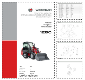 Weidemann 1280 Wheel Loader Parts Catalog v1.0 DE FR EN