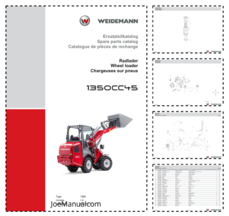 Weidemann 1350CC45 Wheel Loader Parts Catalog v1.0 DE EN FR