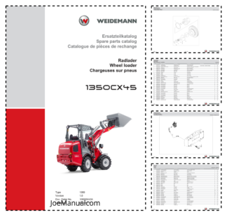 Weidemann 1350CX45 Wheel Loader Parts Catalog v1.0 DE EN FR 40000304404