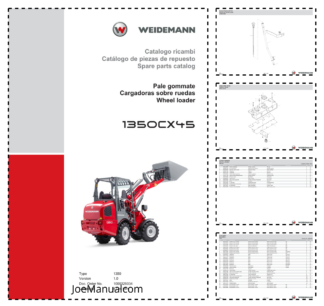 Weidemann 1350CX45 Wheel Loader Parts Catalog v1.0 IT ES EN 10000326034