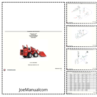 Weidemann 1360 P33 P34 P43 P45 Wheel Loader Parts Catalog