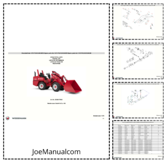 Weidemann 1370 P33 P43 P45 P48 P50 Wheel Loader Parts Catalog