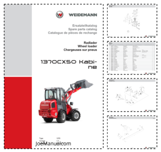 Weidemann 1370CX50 Kabine Wheel Loader Parts Catalog v1.0 DE EN FR