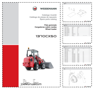 Weidemann 1370CX50 Wheel Loader Parts Catalog v1.0 IT ES EN 1000326036