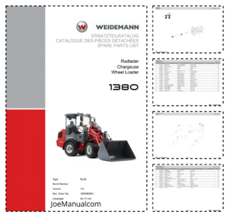 Weidemann 1380 Wheel Loader Parts Catalog SN v1.0 DE FR EN