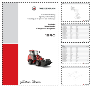 Weidemann 1390 A0-01 Wheel Loader Parts Catalog DE EN FR