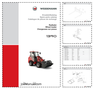 Weidemann 1390 A01-01 Wheel Loader Parts Catalog DE EN FR