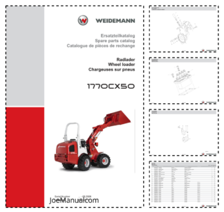 Weidemann 1770CX50 Wheel Loader Parts Catalog SN -05.2008 DE EN FR